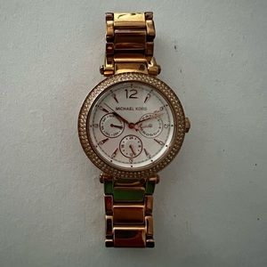 Rose gold Michael Kors watch